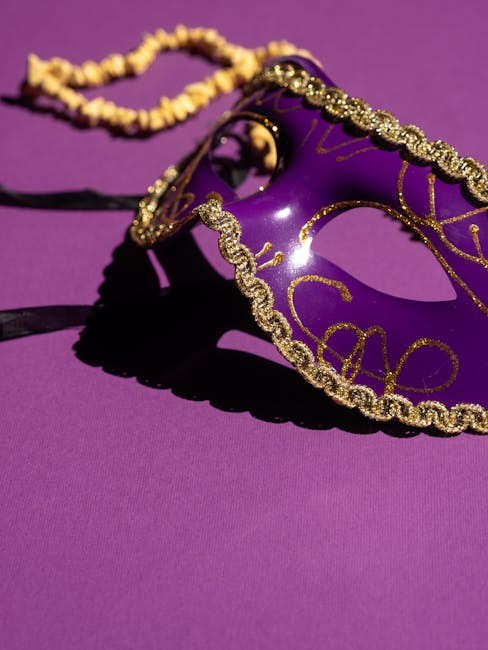 Masquerade ball with gaming tables and elegant decorations