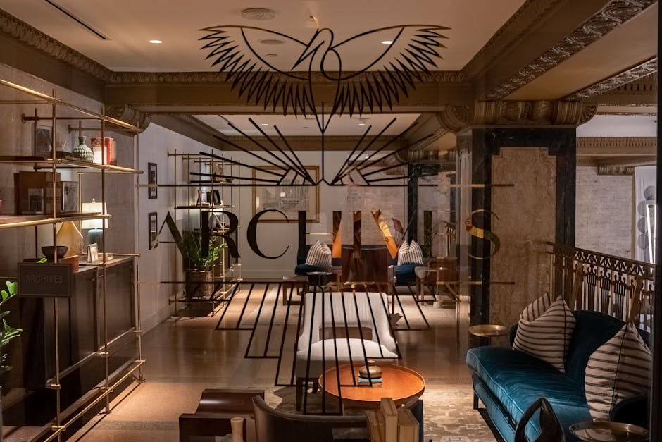 VIP lounge area with comfortable seating and ambient lighting